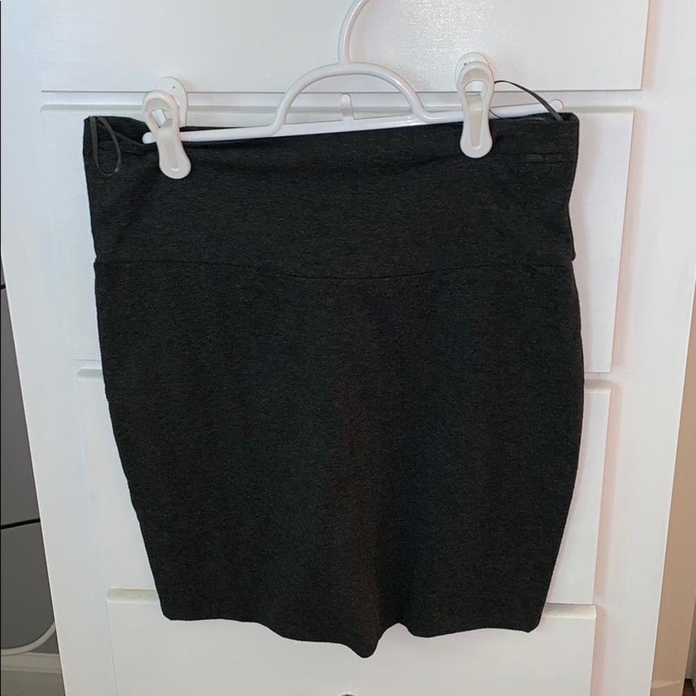 Charcoal gray mini skirt